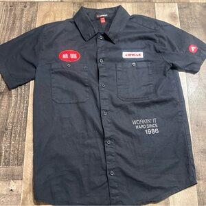 Airwalk Black Casual Button Down Shirt